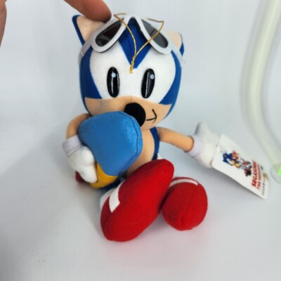 Sonic The Hedgehog Plush 1994 SEGA SONIC Surfboard Sonic TAGGED