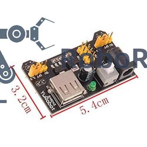 Módulo de fuente de alimentación MB102 Breadboard placa de 3,3 V 5 V + tabla de pan de 830 puntos Foto 4 de 4