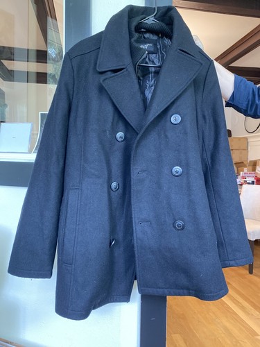 black rivet peacoat