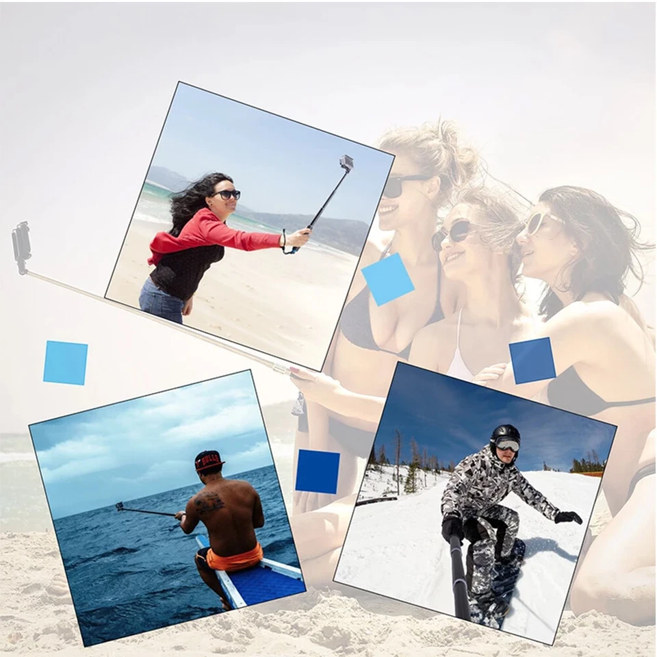 36" Selfie Stick Hand Grip Extension Pole for GoPro Hero 10 9 8 7 6 5 4 3+ 3 2 1 - Image 4 of 4