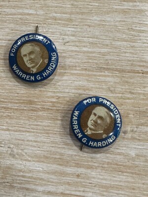 For President Warren G Harding campaign pinback 5/8 - price per one each pin