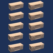 1/35 Scale Resin Figures Model Kit Accessories, Ammunition Boxes Unpainted Kit