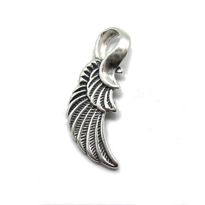 Genuine Sterling Silver Pendant Solid 925 Angel Wings Nickel Free Handmade
