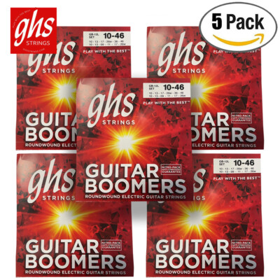 5-PACK GHS Strings GB-12L Nickel-Plated 12-String Electric Guitar Strings 10-46