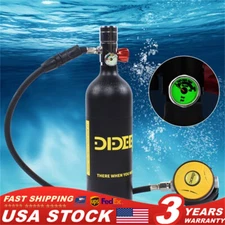 Mini Scuba Diving Case Kit 1 L Oxygen Tank Pump Equipment Underwater Breath
