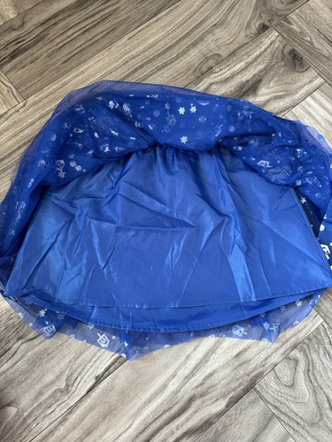 Cat & Jack Girls Hanukkah Blue Glitter Star Print Tulle TuTu Skirt Size S(6/6X) - Picture 6 of 10