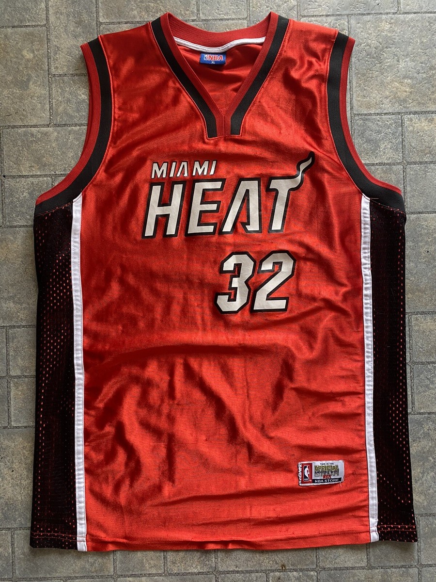 NBA Store Jersey Red Men's XL Miami Heat Shaquille O'Neal