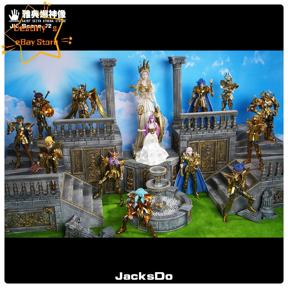 JacksDo Studio Saint Seiya Athena Resin Statue Figure Model Scene