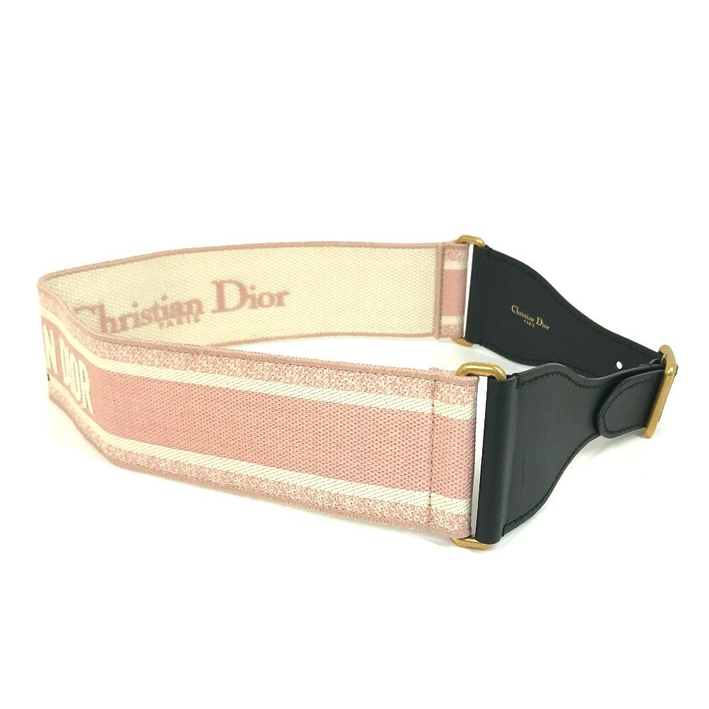Dior Embroidery logo Thick belt wide belt Canvas/Leather Dior Embroidery logo Thick belt wide belt Canvas/Leather