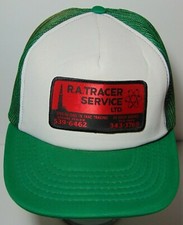 Vintage 1980s R.A. TRACER SERVICE RED DEER CANADA PATCH SNAPBACK TRUCKER HAT CAP