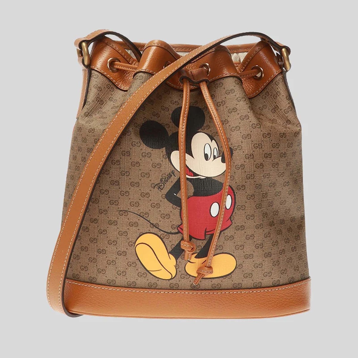 GUCCI x Disney Mickey Mouse beige & brown coated supreme Web GUCCI x Disney Mickey Mouse beige & brown coated supreme Web
