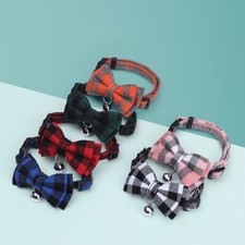 Pet Collar Stylish Bowtie With A Cute Silver Bell For Cat Or Puppy/ Small Dog