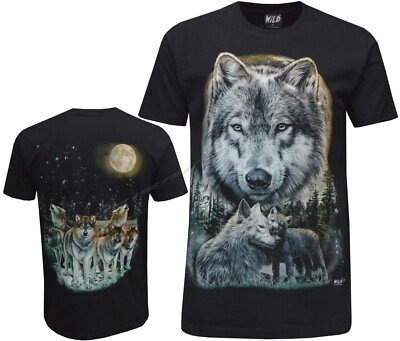 Wolf Pack Biker Indianer Indianer Tier 100% Baumwolle T - Shirt M - 3XL