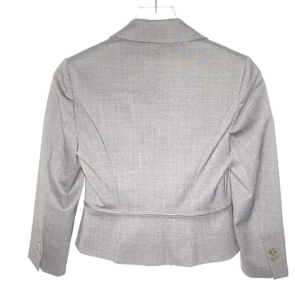 Blazer Karen Millen Gris Carbón Cuello Muesca Única Talla 4 EE. UU. Foto 2 de 4