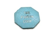 The Pigeon Coop Blue Plastic Beer Token