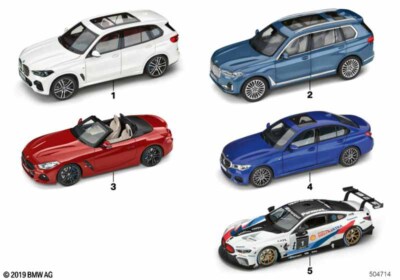 BMW Genuine Car Model Miniature X7 1 18 Scale Blue Vehicle Toy