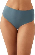 b.tempt'd Womens High-Waist B.Bare Thong Underwear Stormy Weather Size M