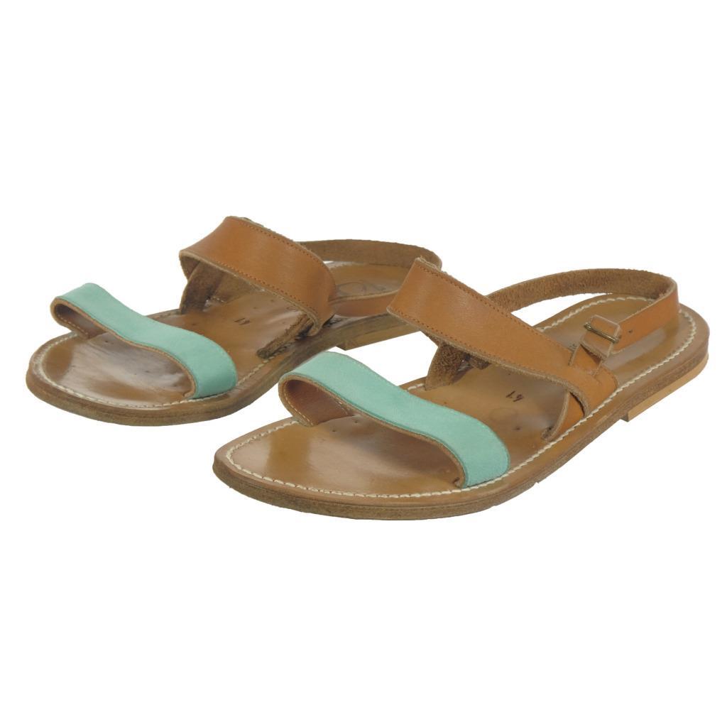 K JACQUES St Tropez Strappy Sandals Leather Sz. 41 EU 9.5-10