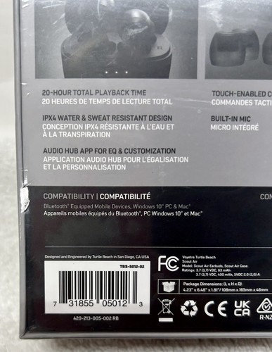 Turtle Beach Scout Air True Wireless Earbuds (H7) - Bild 3 von 6