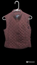 Riding Sport Vest Equestrian Wear Quilted Women's Plum Purple Xs Horse Dressage