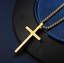 18K Vergoldetes Kreuz-Anhänger Halskette Aus Edelstahl