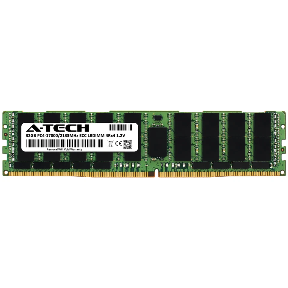 32GB 4Rx4 PC4-2133 LRDIMM Supermicro 2029P-E1CR24H 6039P-E1CR16H Memory RAM - Image 2 of 4