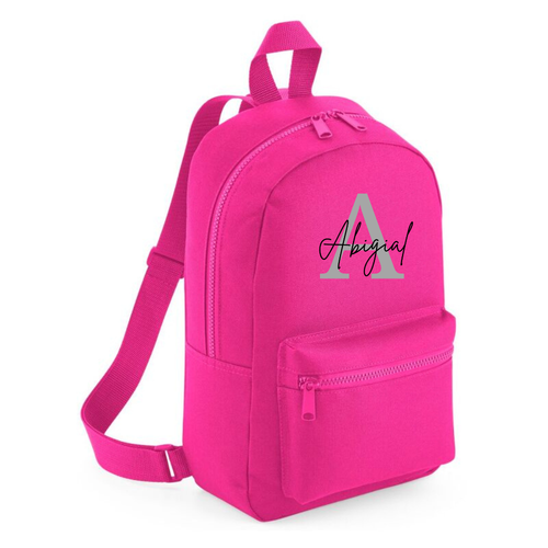 Personalised Girls Backpack Bag Mini School PE Club Nursery Any Name Rucksack - 第 21/22 張圖片