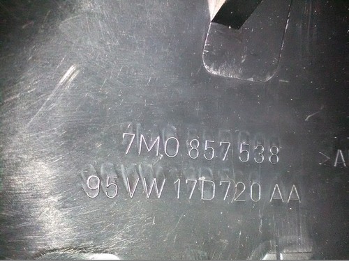 SEAT VW FORD CALOTTA NERA COPERTURA SPECCHIO DX NUOVO ORIGINALE 7M0857538 - Imagen 3 de 3