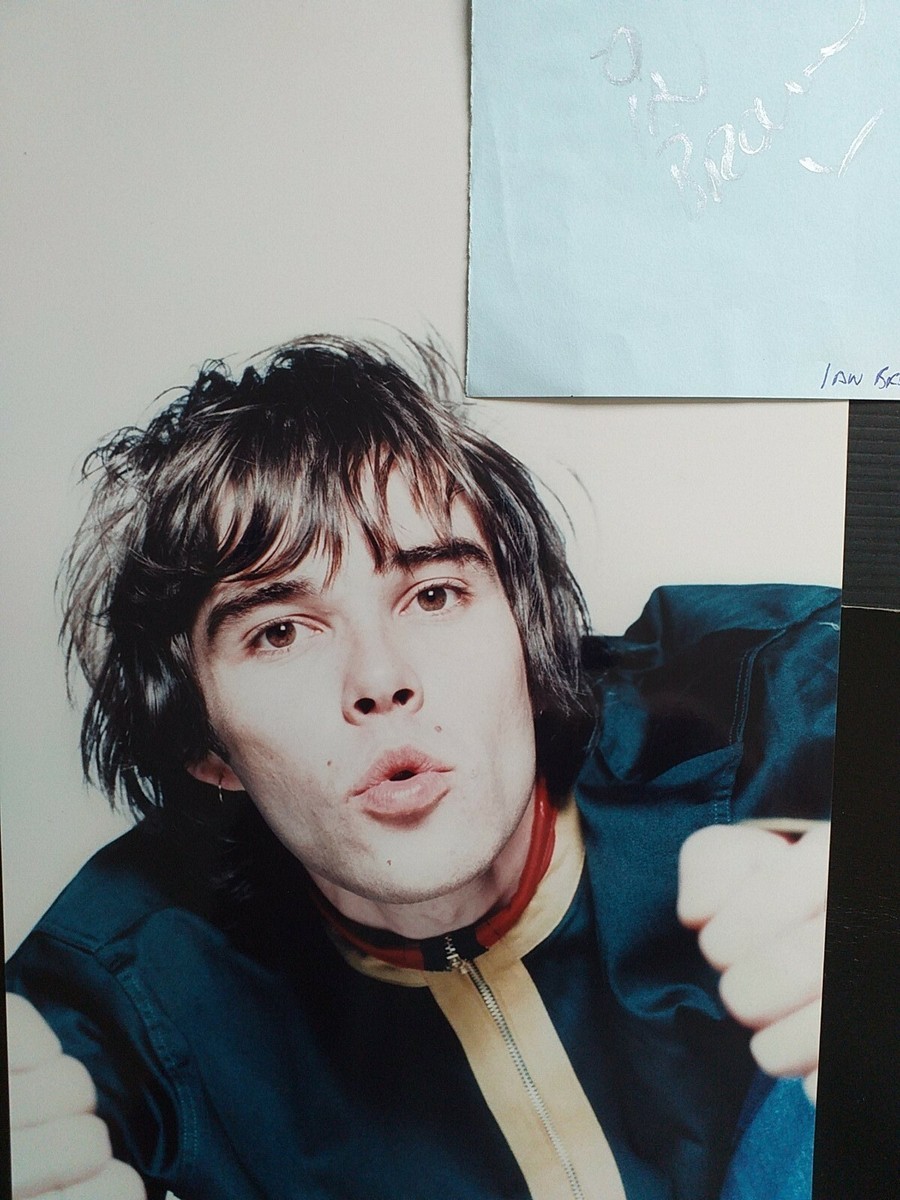 IAN BROWN of THE STONE ROSES signed page SUPERB SIGNATURE | eBay