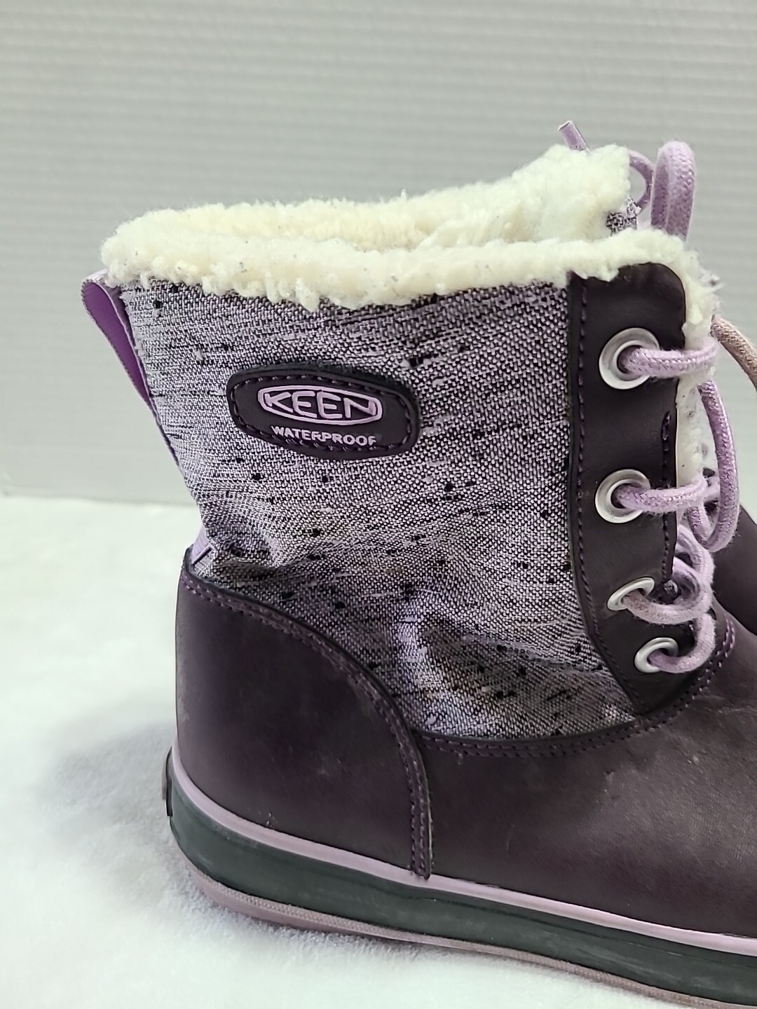 Stivali isolati impermeabili KEEN Elsa lilla prugna viola giovani taglia 4