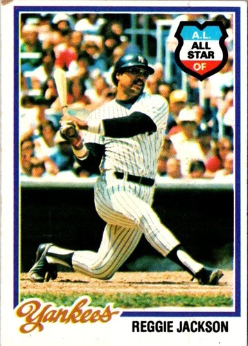 1978 Topps Baseball Card #200, REGGIE JACKSON, VG+ Top Left Corner soft