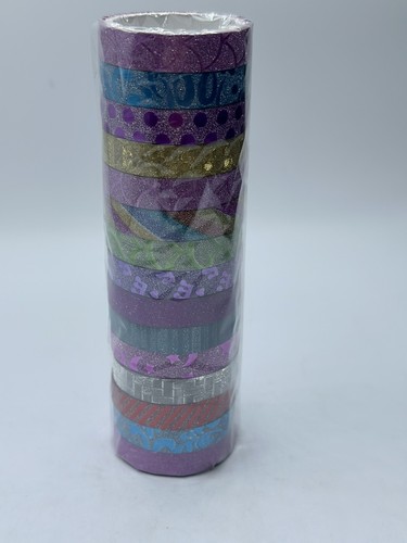 Premium Glitter 130 Rolls Washi Tape Decorative Craft New DIY - Picture 4 of 8