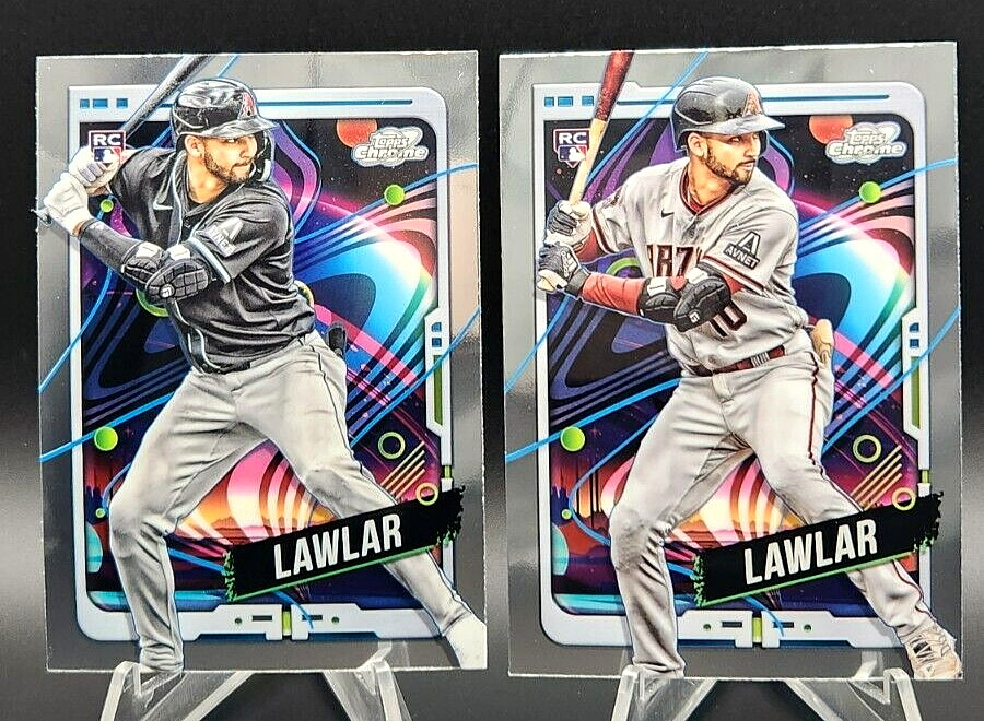 VARIATION 2024 Topps COSMIC Chrome JORDAN LAWLAR RC Base #5 & #105 Diamondbacks