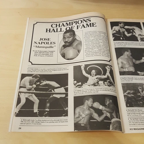 KO Magazine January 1987 Original Autograph COA Sugar Ray Leonard Boxer - 画像11/12