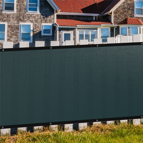 50 Fuß lang Sichtschutz Zaun Sichtschutz Windschutz Garten Schwerlast Netz Schatten Abdeckung - Bild 3 von 17