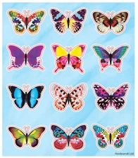 12 Sticker Sheets - Choose From 24 Designs - Party Bag Filler Pinata Toy Kids