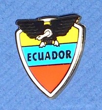 Ecuador crest enamel pin badge