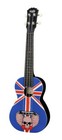 Union Jack with Skull - Concert Ukulele With Free English Pic Pack worth £6