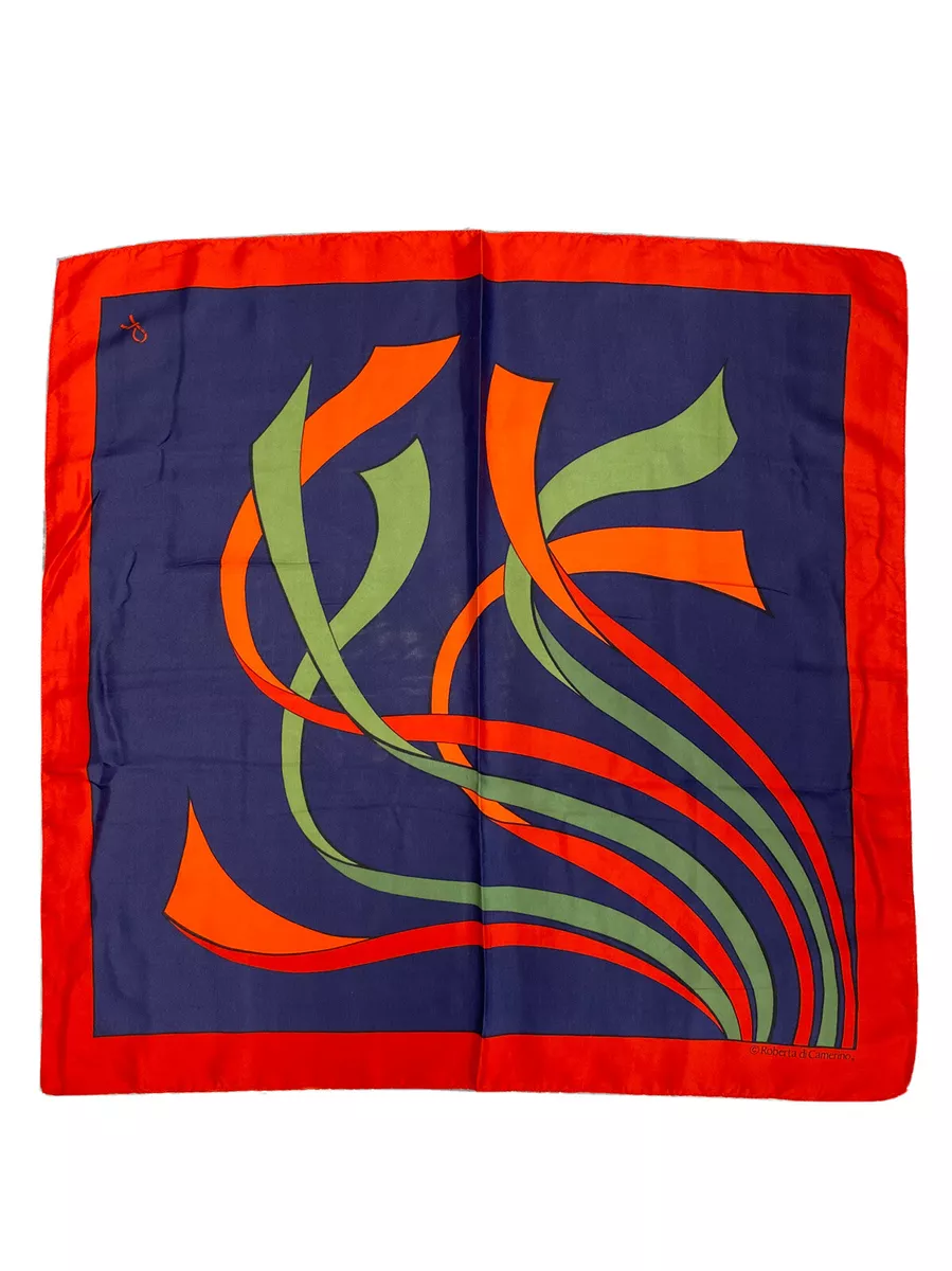 ROBERTA DI CAMERINO FOULARD DONNA WOMAN SCARF VINTAGE JHF2199