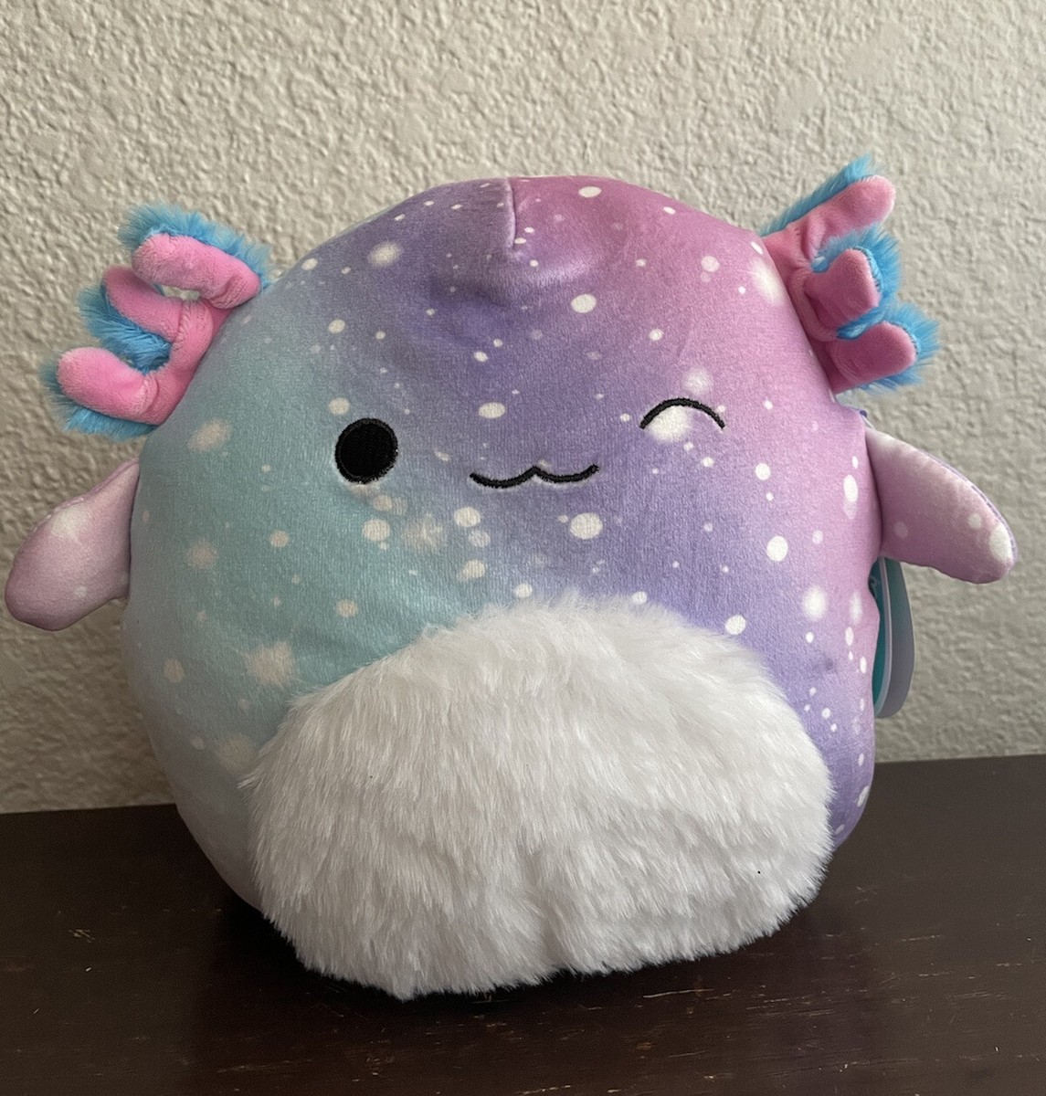 Squishmallow 8” Akina Space Galaxy Axolotl RARE KellyToy