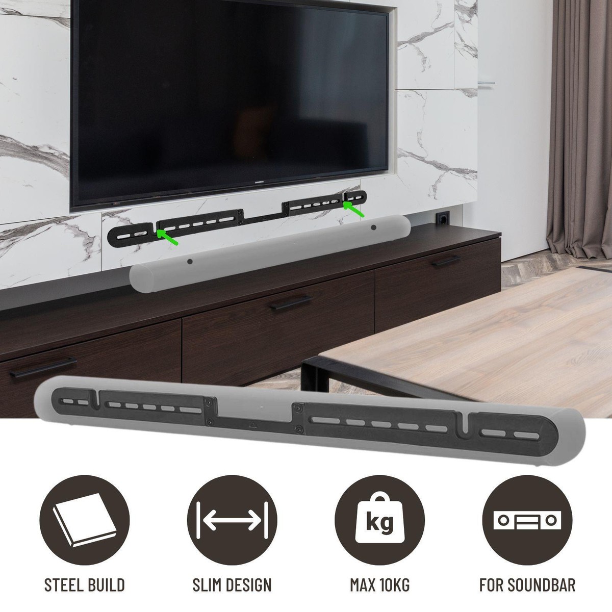 Sonos Arc Mi Soundbar Wall Mount Arc Soundbar Sound Bar