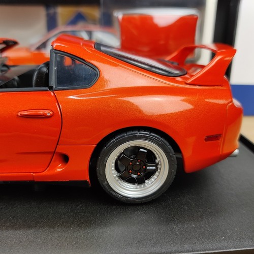 SOLIDO TOYOTA SUPRA MK4 A80 STREET FIGHTER ARANCIONE 1993 1:18 NUOVO.B S1807605 - Foto 13 di 23