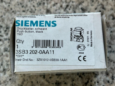 Siemens Taster Drucktaster 3SB3202-0AA11  3SB3 202-0AA11 push button