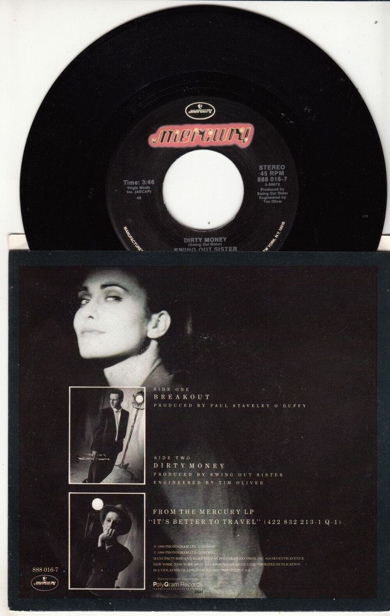 SWING OUT SISTER - BREAKOUT - ORIGINAL MERCURY RECORDS 45 WPS