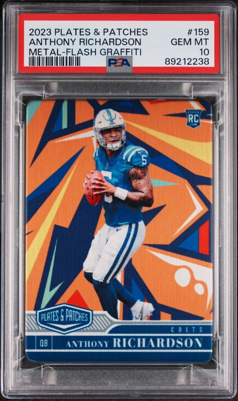 Anthony Richardson Panini Plates & Patches Metal #159 Flash Graffiti