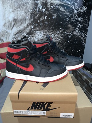 Nike Air Jordan 1 Zoom Comfort High Black University Red New Boxed