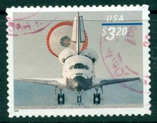 SCOTT 3261 3.20 SPACE SHUTTLE LANDING, USED, GREAT PRICE