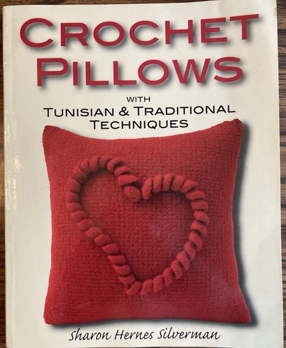 Three Tunisian Crochet Pattern Book Lot Crochet Pillows; Afghan Stitch Crochet - Picture 6 of 12