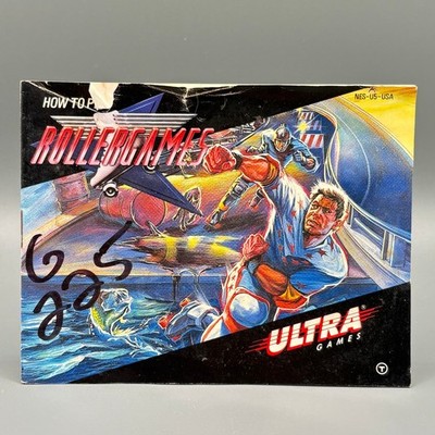 RollerGames Manual NES Nintendo Entertainment System Ultra Games Booklet