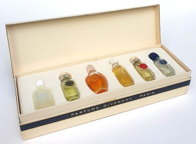 GIVENCHY Vintage Coffret Colletion 6 x Eau de Toilette Miniaturen je 4 ml in OVP